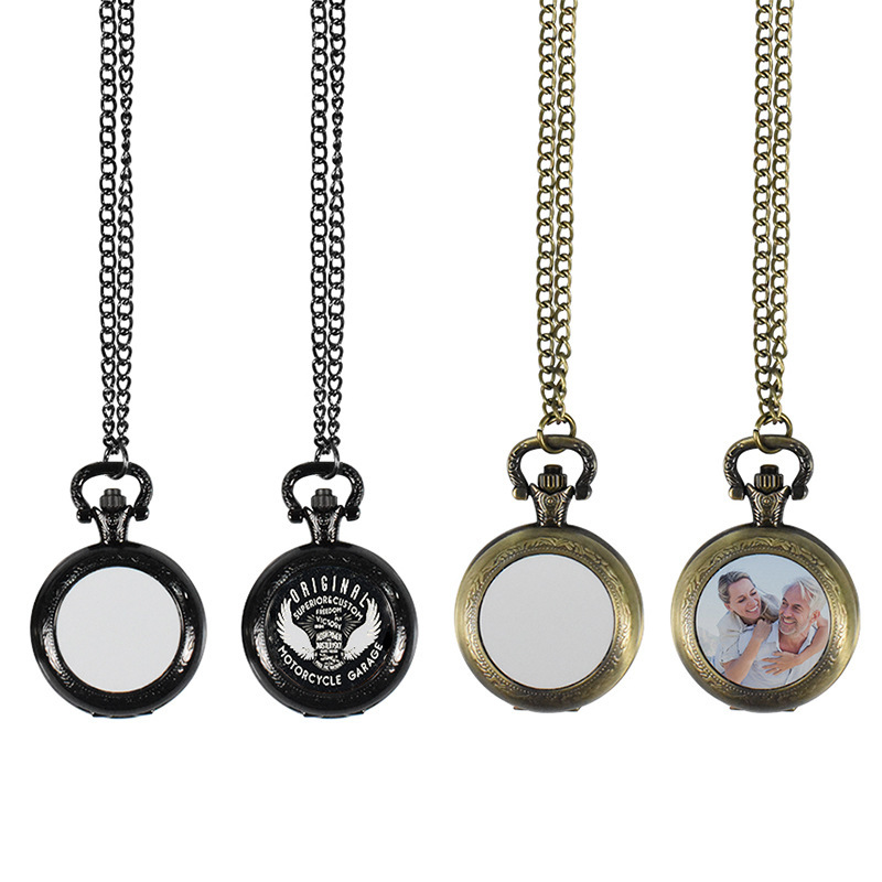 Vintage Fashion Jewelry - Klassieke vintage metalen zakhorloge hanger ketting