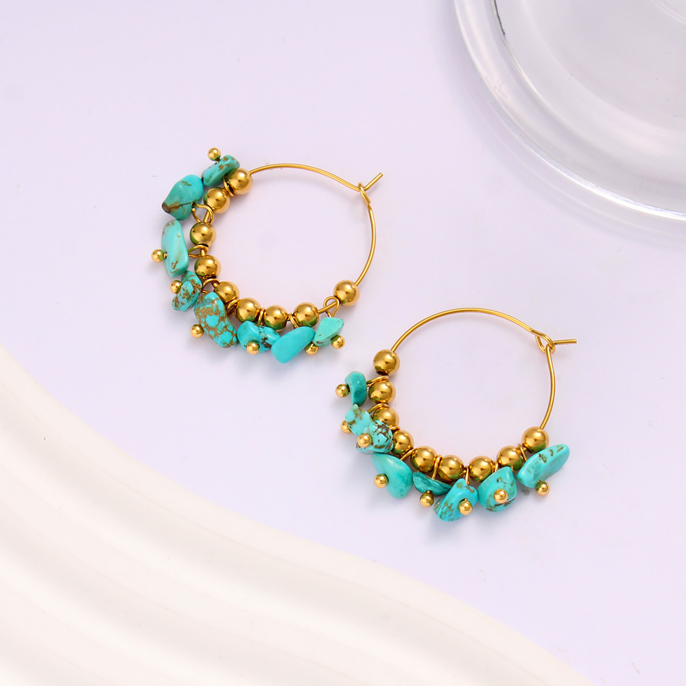 French Vintage Fashion - DIY accessoires Franse vintage roestvrijstalen turquoise
