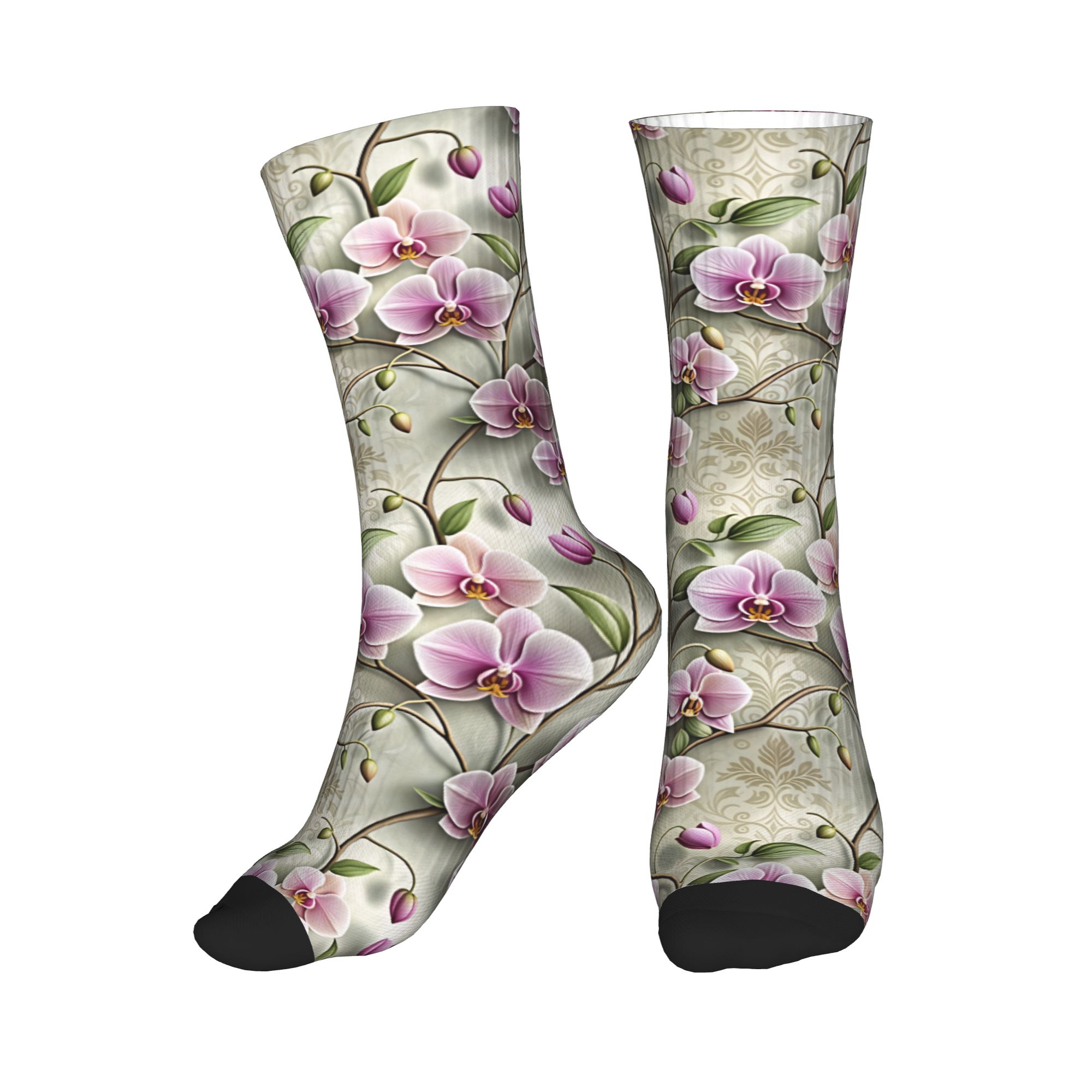 Vintage Fashion For Mens - Vintage neutrale 3D reliëf lavendel orchidee