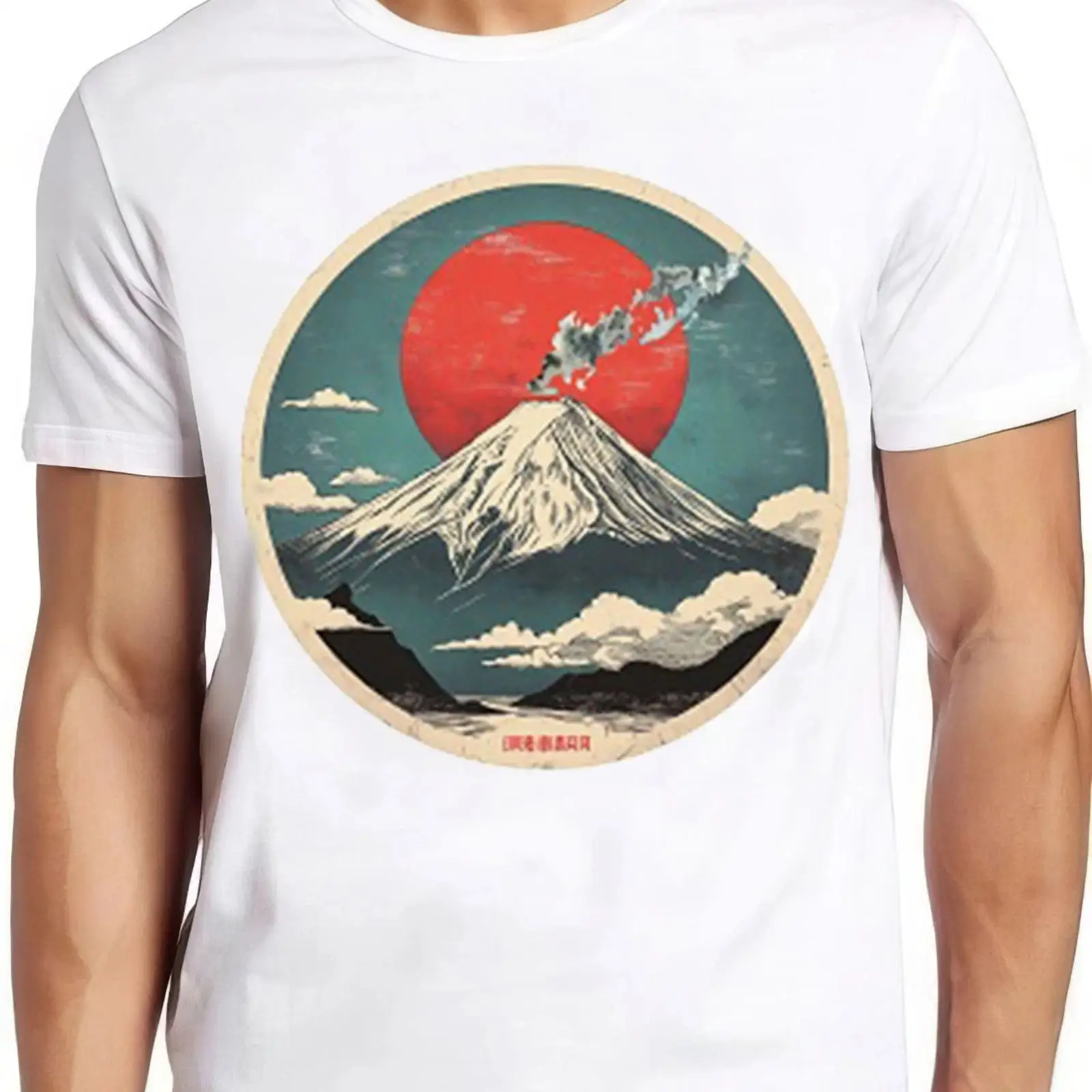 Vintage Fashion Icons - Fuji T-shirt san Mount Japan Iconische
