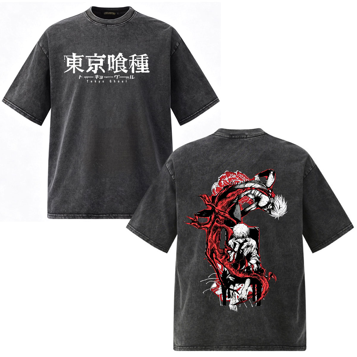 Vintage Fashion Tokyo - Anime Tokyo Ghoul Ken Kaneki T-shirt