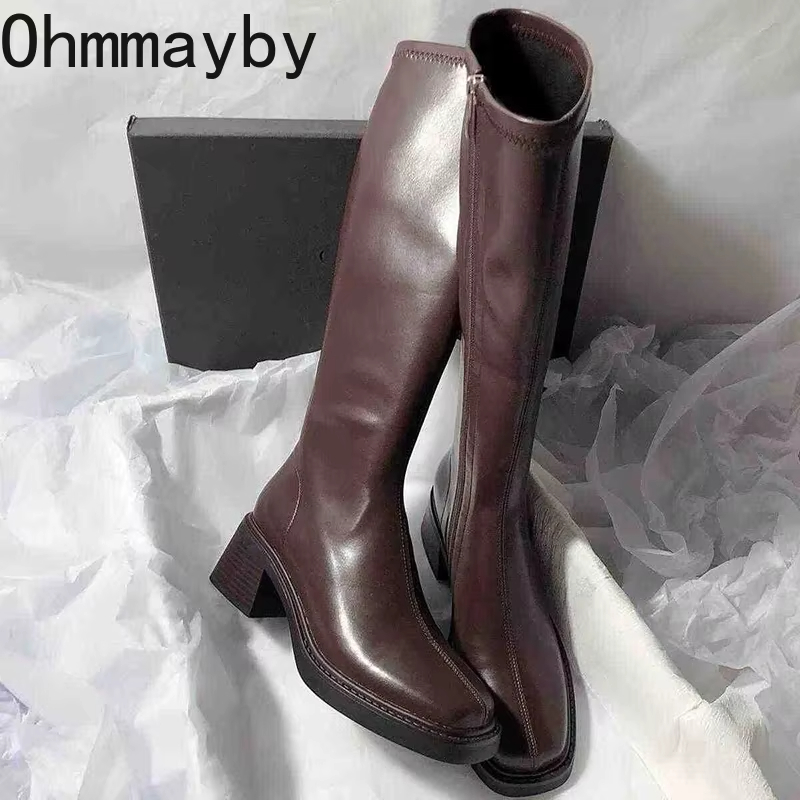 Vintage Style Women Fashion - Vintage Dikke Hak Vrouwen Knie Hoge