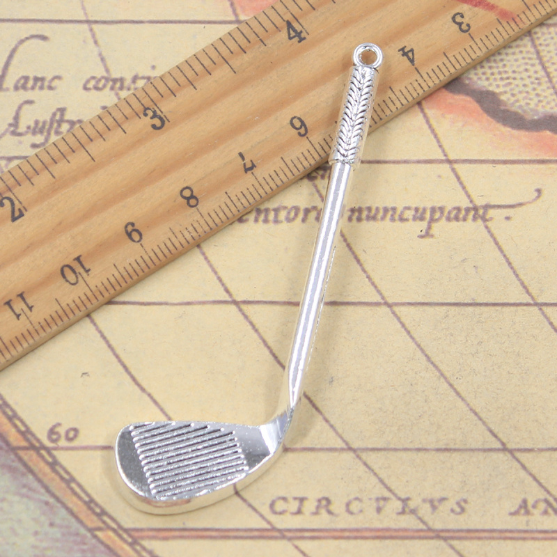 Vintage Fashion Club Photos - 5 stuks Charms Golf Club 79x25mm