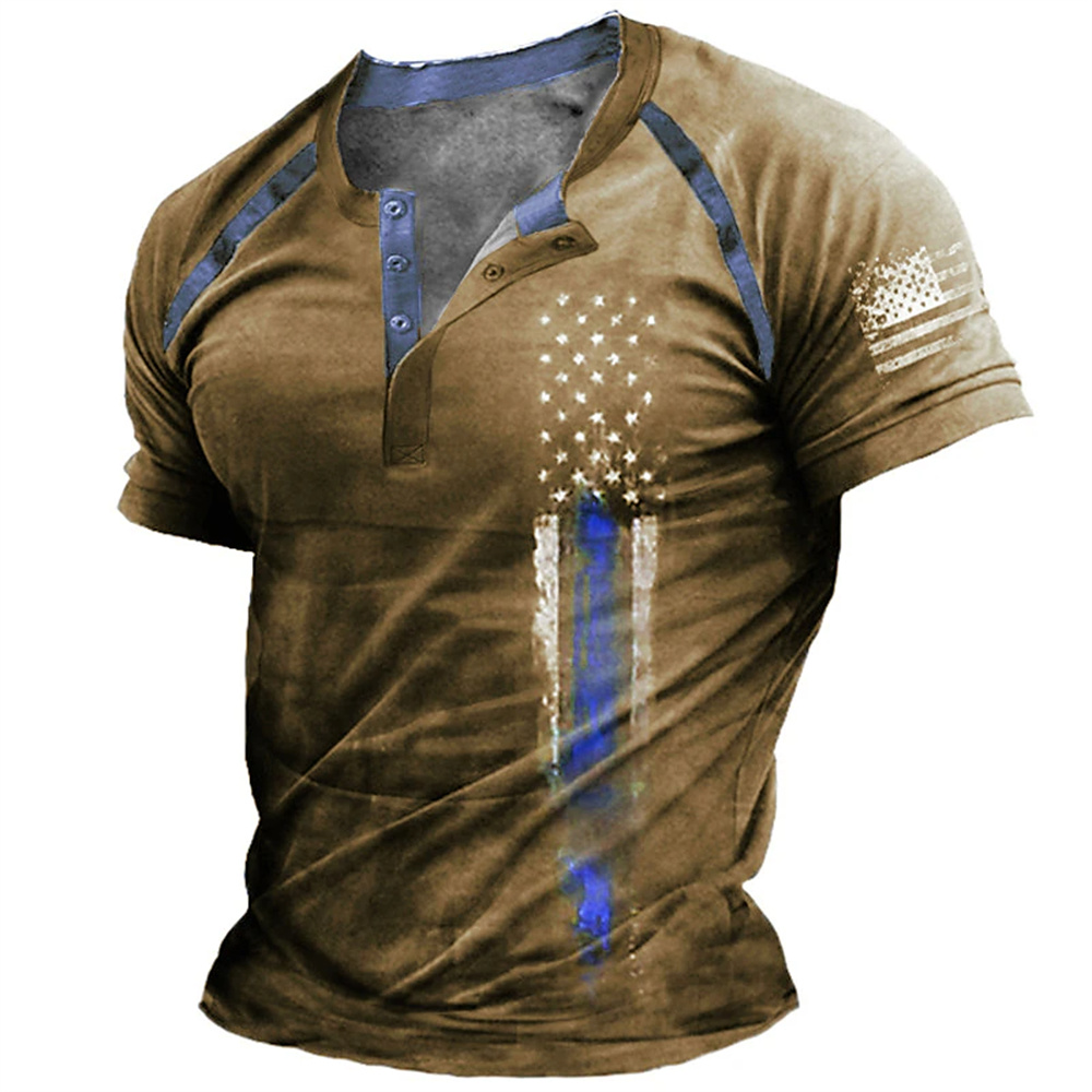 Vintage Fashion For Mens - Grappige 3D Amerikaanse vlag print heren