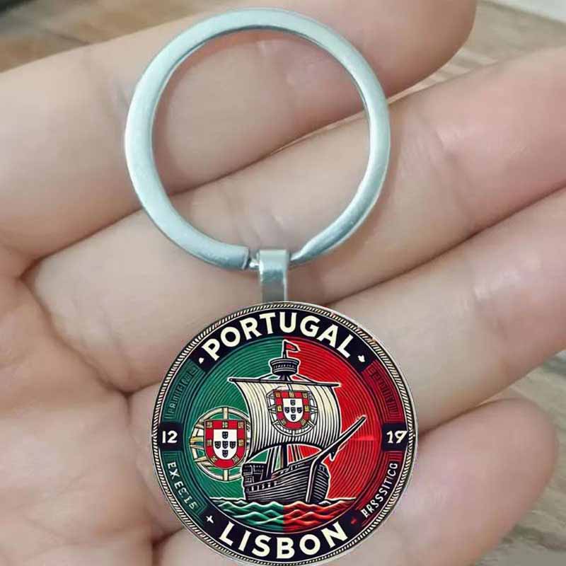 Vintage Fashion Lisbon - Vintage Lissabon Portugese zeilsleutelhanger - Zink