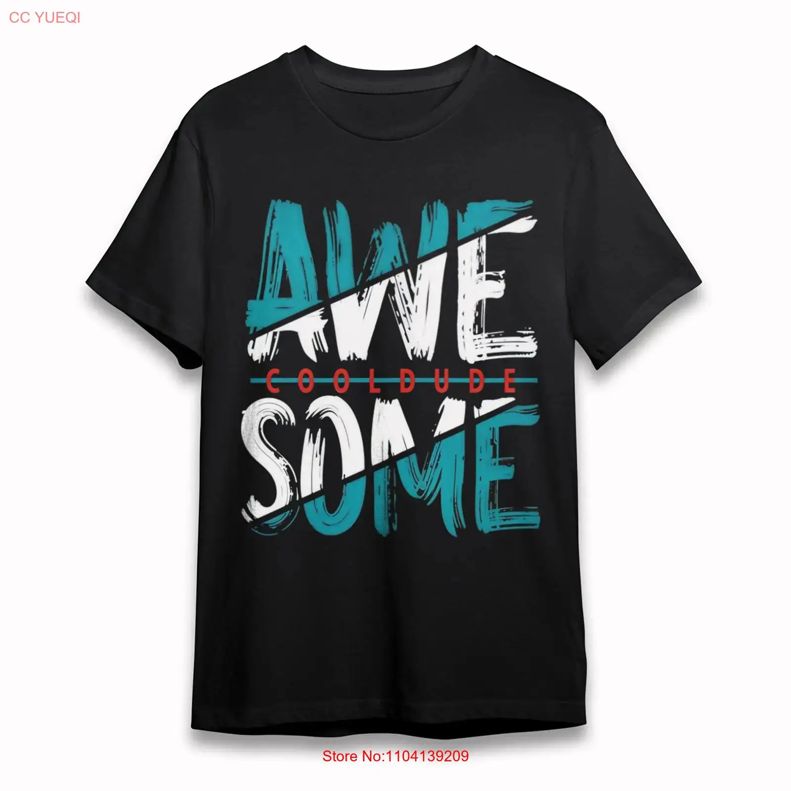 Vintage Fashion Font - Herenshirt met stoer AWESOME Brush lettertype,