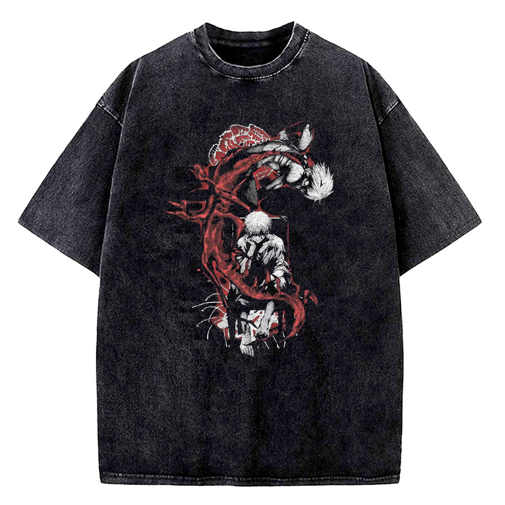 Vintage Fashion Tokyo - Tokyo Ghoul Vintage gewassen katoenen top