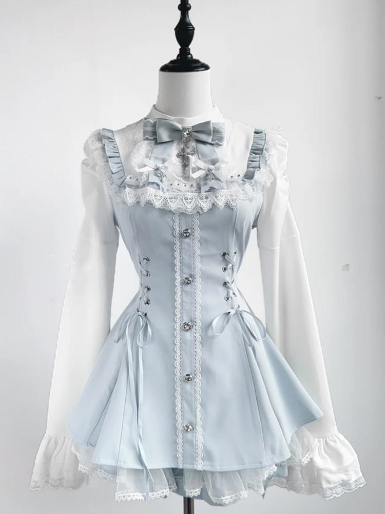 French Vintage Fashion - Franse vintage elegante mode kant 2-delige