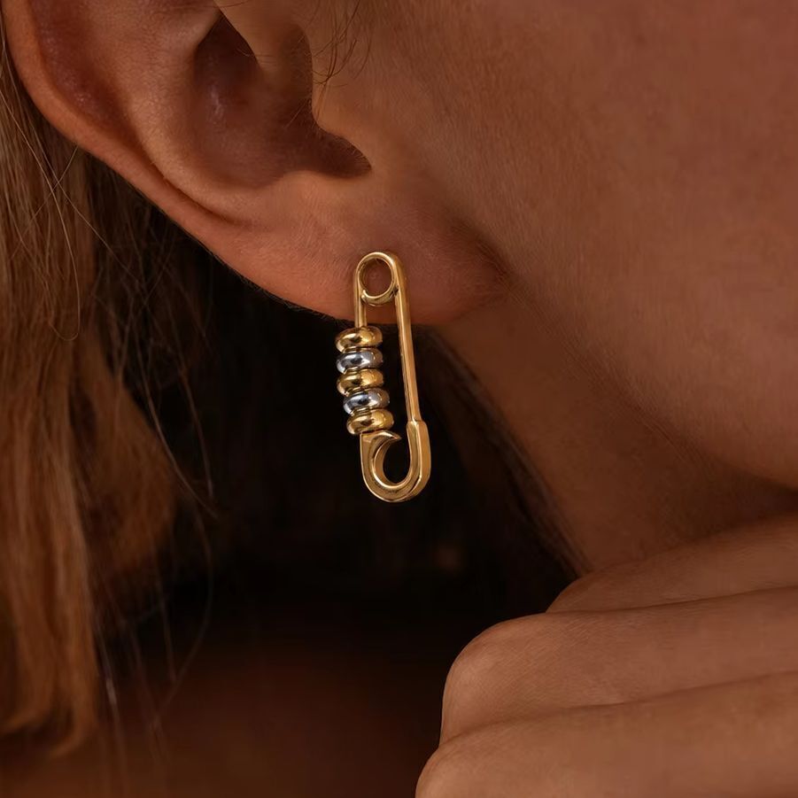 Z Vintage Fashion - IngeSight.Z Punk Vintage RVS Oorknopjes voor