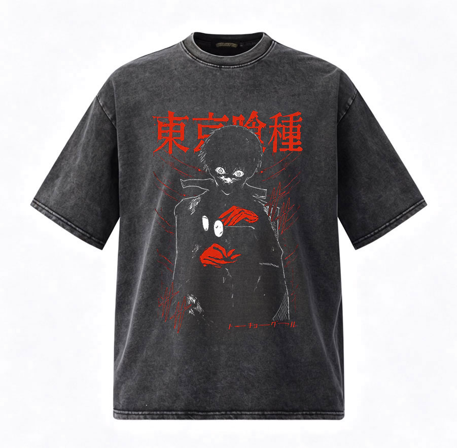 Vintage Fashion Tokyo - Vintage gewassen anime Tokyo Ghoul Kaneki