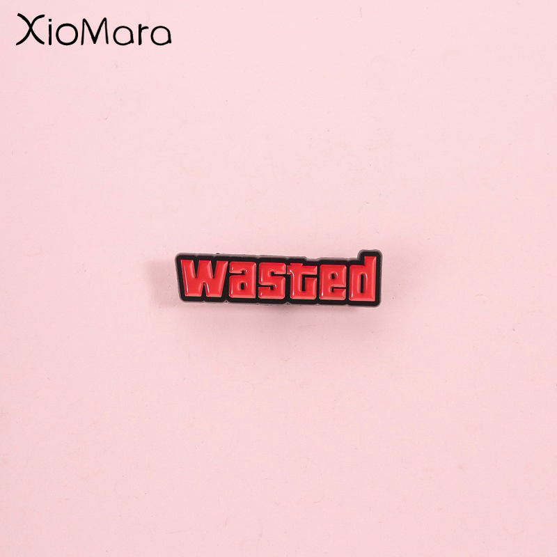 Vintage Fashion Font - Vintage Game Death Reminder Pin, klassieke