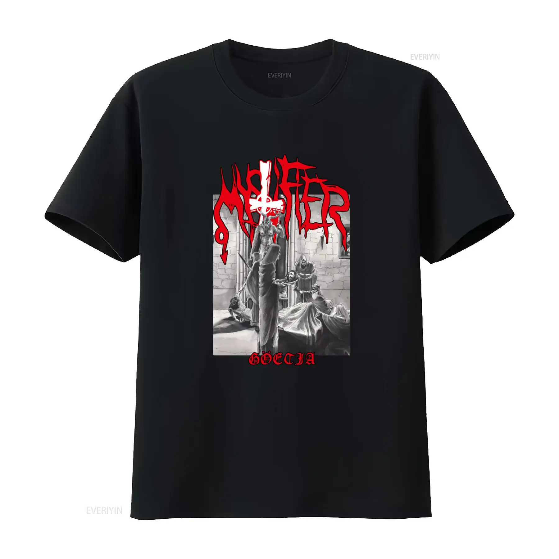 Vintage Fashion Influencers - Mystifier Goetia Black Metal T-shirt Blasphemy