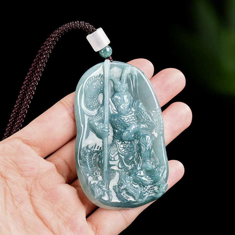 Usa Vintage Fashion - Birmese Jadeïet Monkey King hanger ketting