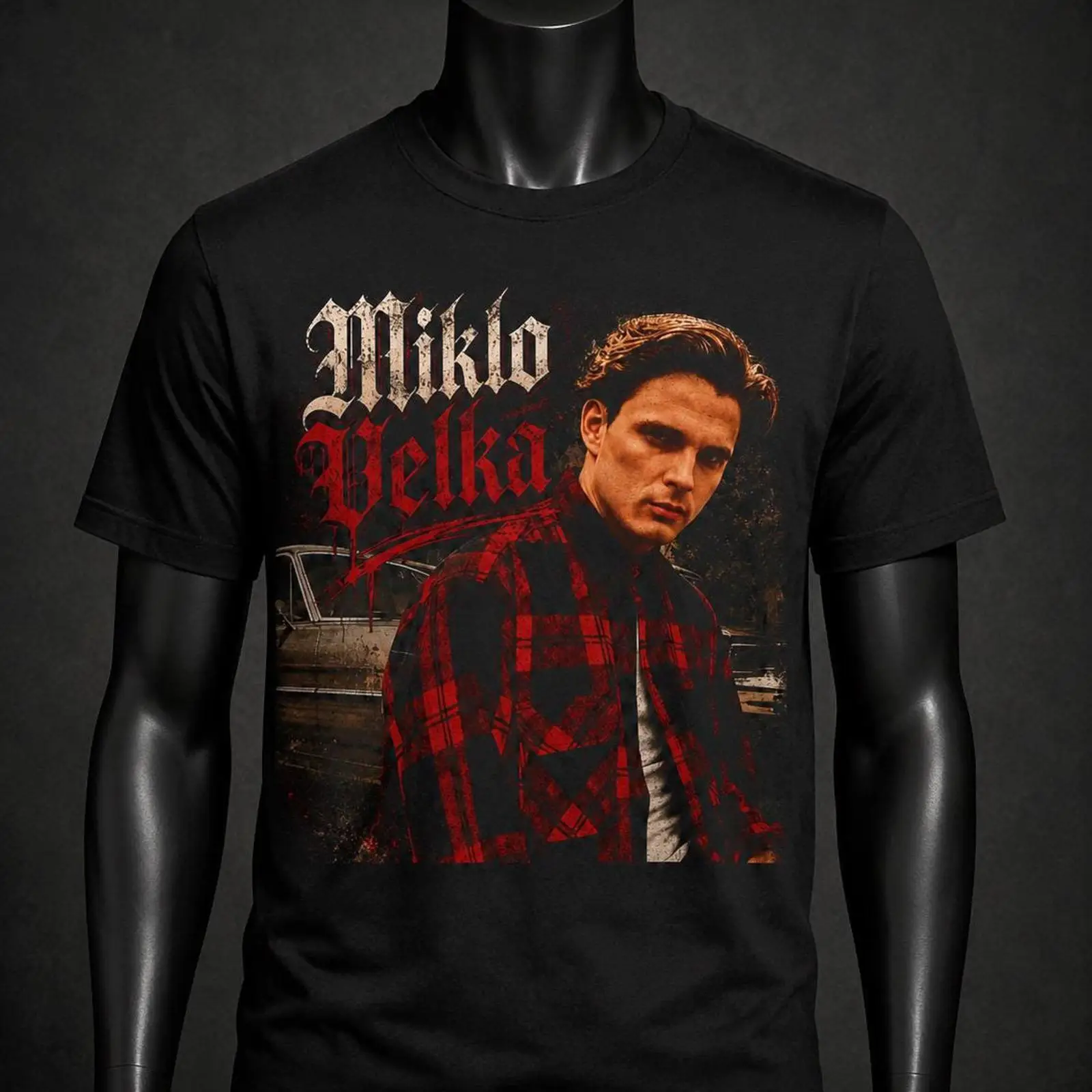 Vintage Fashion Font - Miklo Velka Gothic Lettertype Portret Print