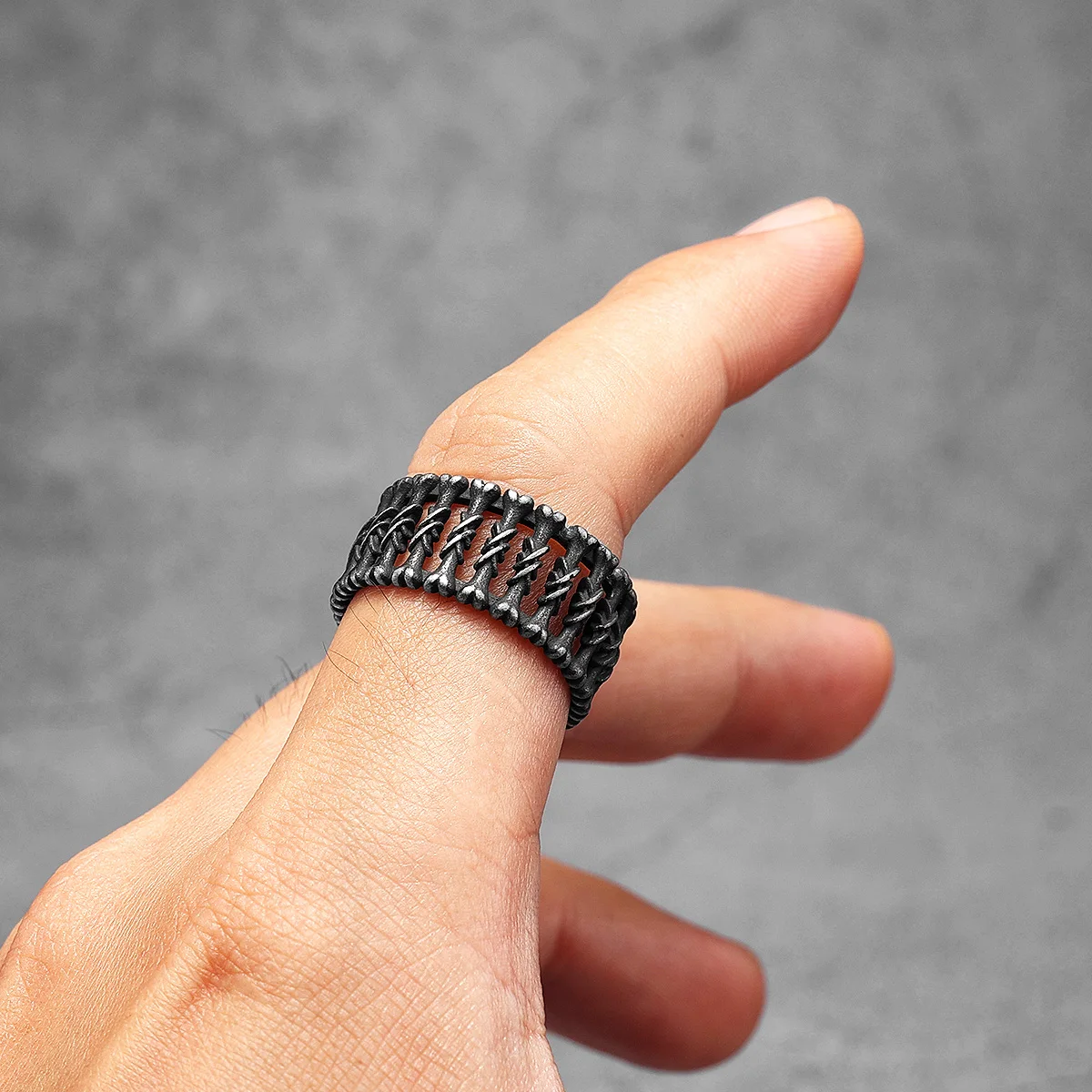 Retro Gothic Bone Men Ringen R - Vintage Fashion Newtown recensie en prijs