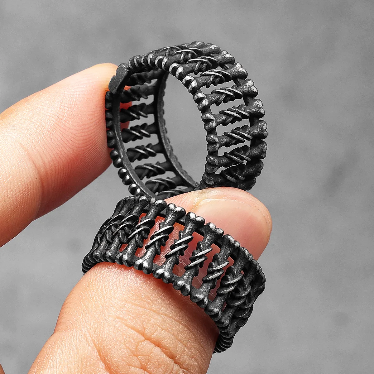 Retro Gothic Bone Men Ringen R - Vintage Fashion Newtown recensie en prijs