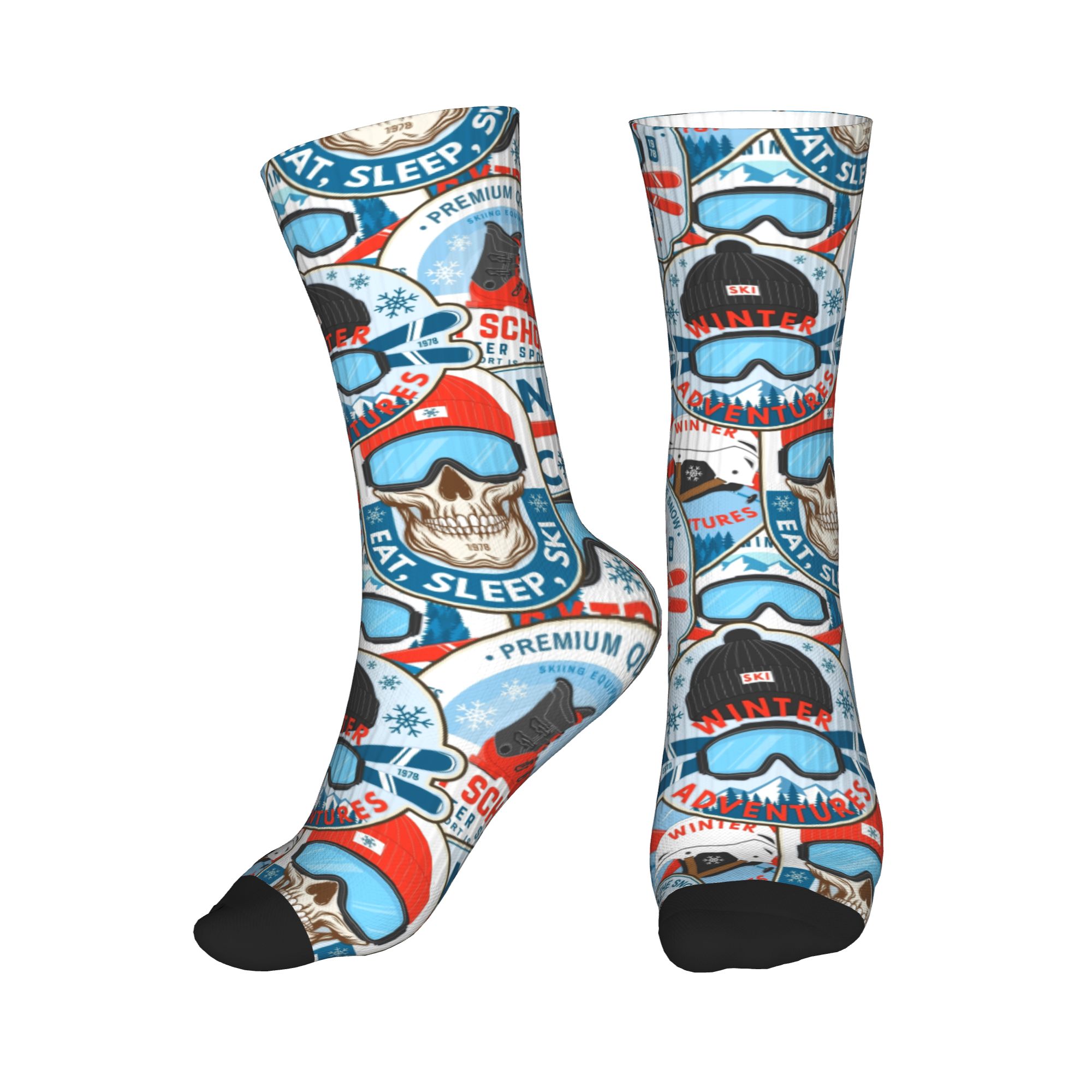 Vintage rood blauwe Ski Club n - Vintage Fashion For Mens recensie en prijs