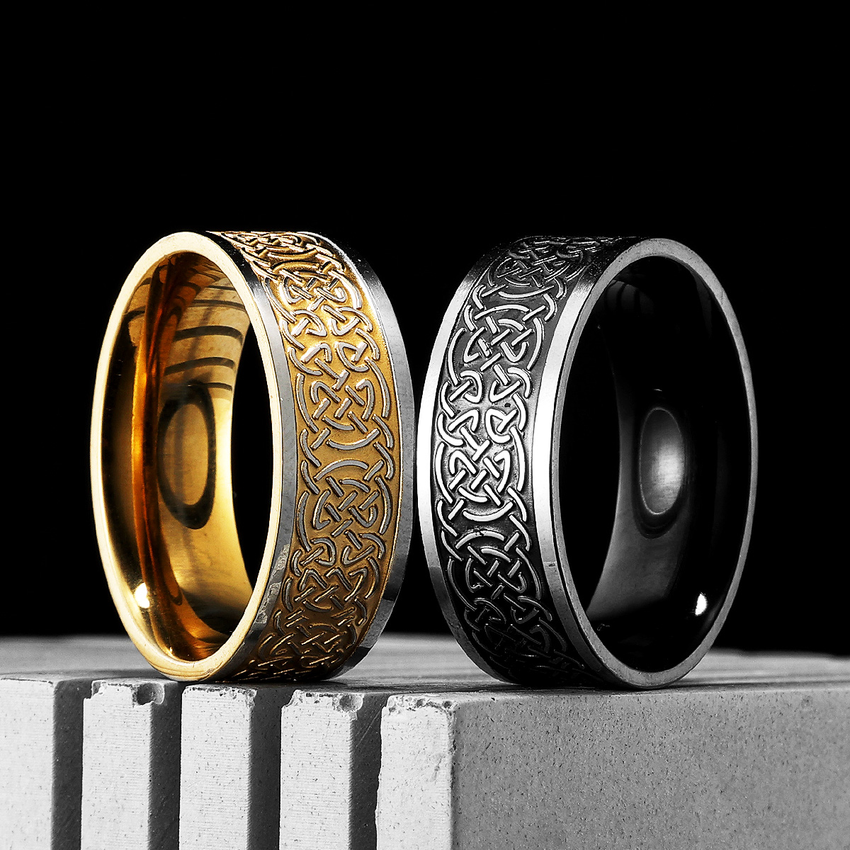 Viking Keltische Mannen Ringen - Vintage Fashion Newtown recensie en prijs