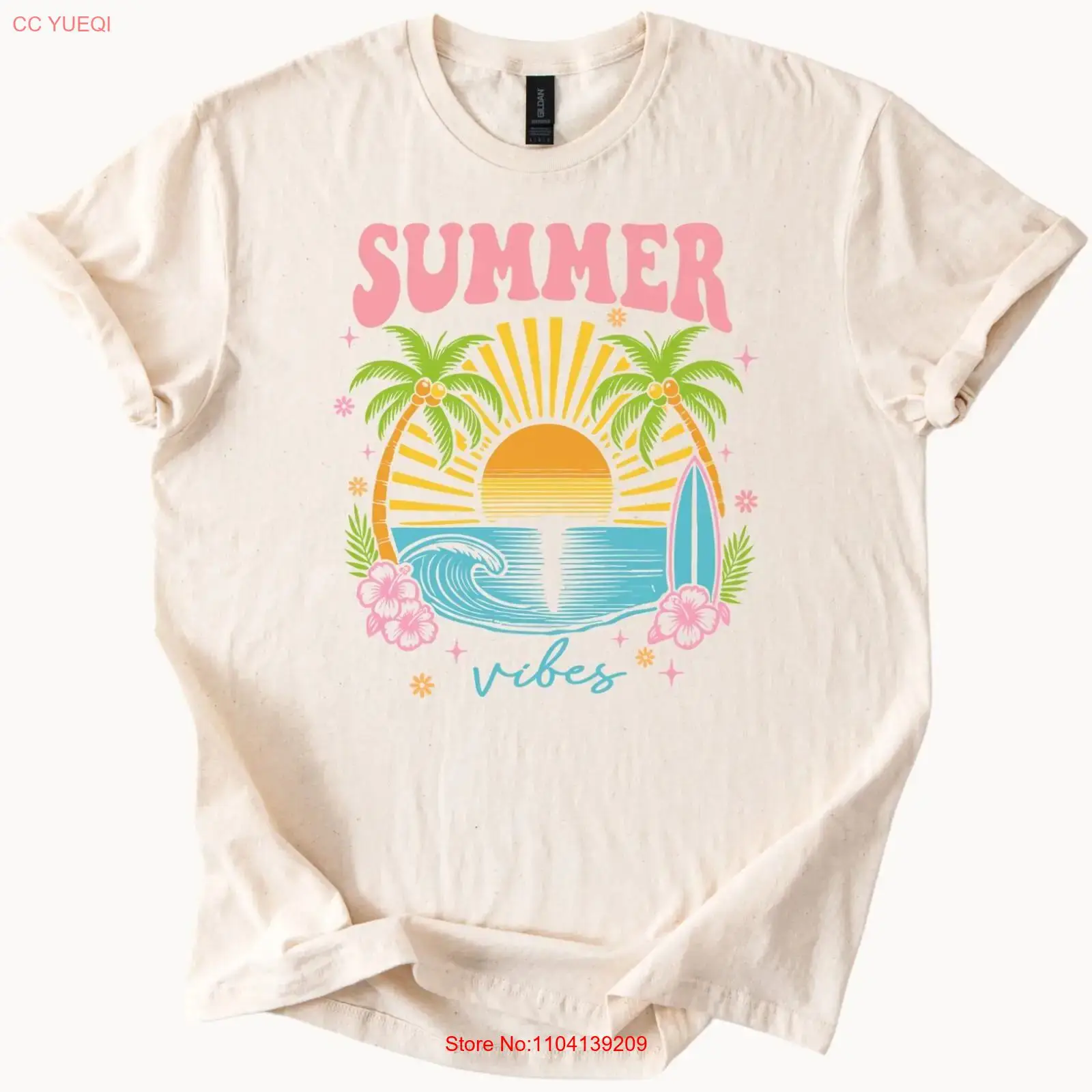 Summer Vibes T-shirt Strand Zo - Vintage Vibes Fashion recensie en prijs