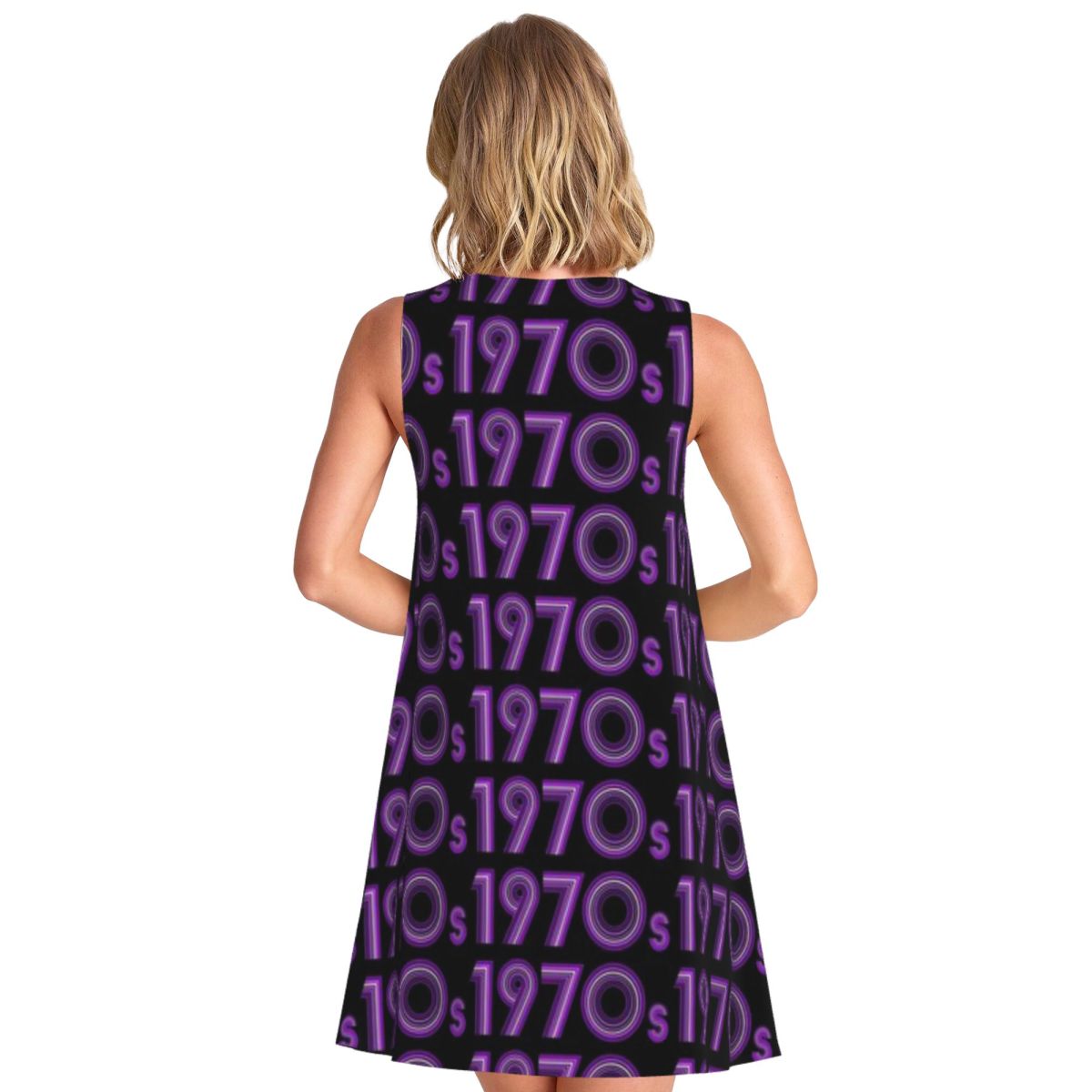 Jaren 70 Vintage Paarse Disco  - Vintage Fashion Font recensie en prijs