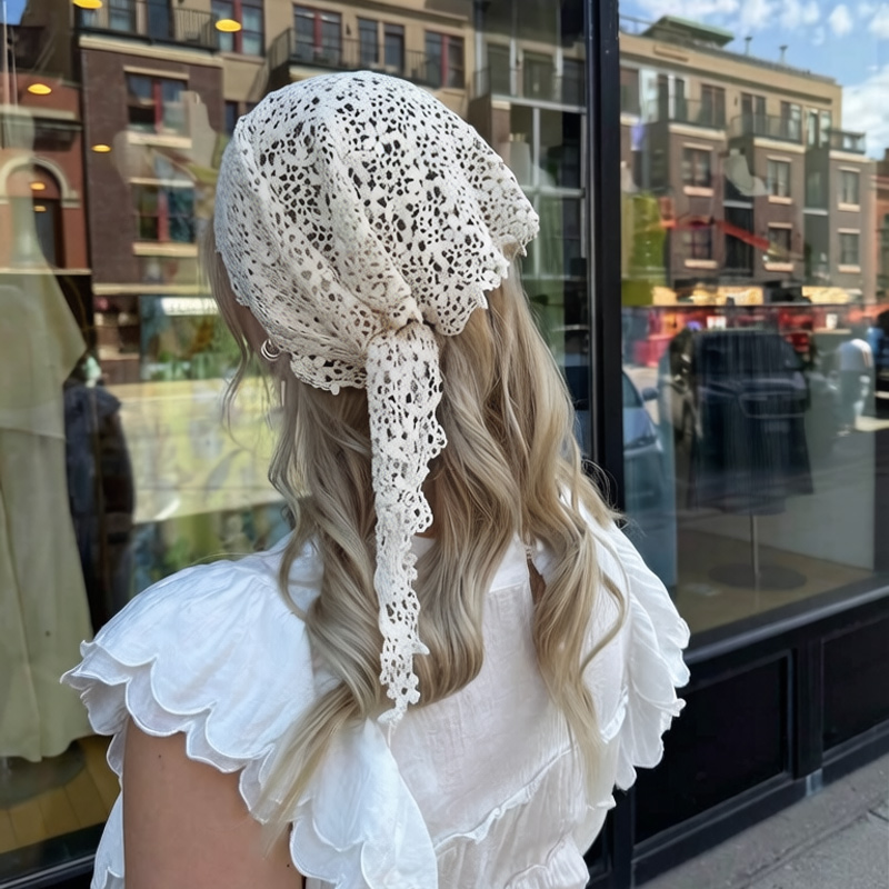 Gehaakte kanten driehoekige sj - Vintage Fashion Look recensie en prijs