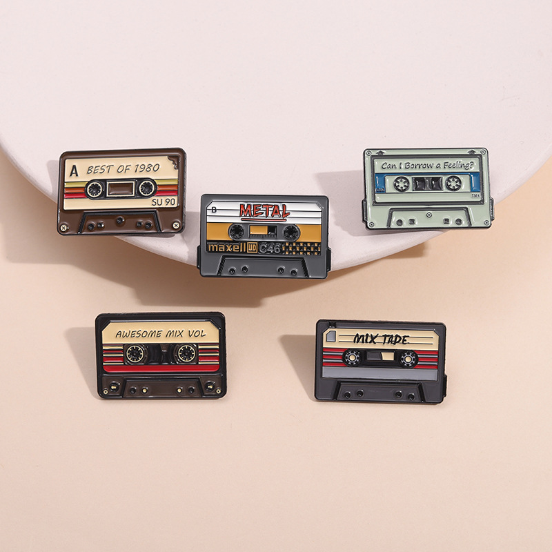 Vintage muziek tape emaille br - Vintage Vibes Fashion recensie en prijs