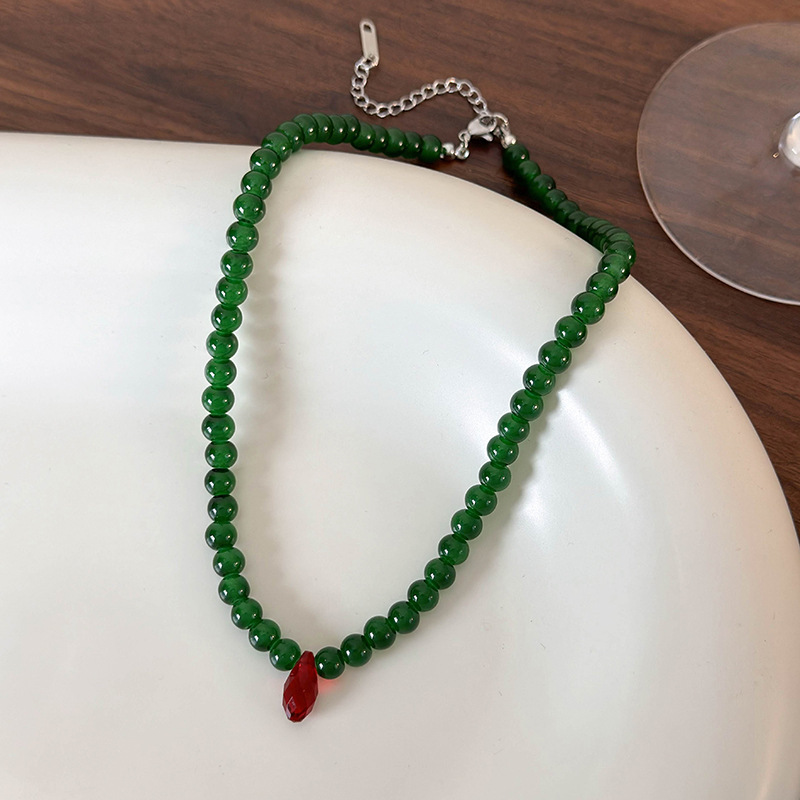 Vintage groene kralenketting m - Vintage Fashion Look recensie en prijs