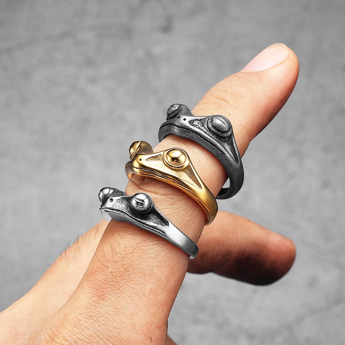 Kikker Prins Mannen Ringen Rvs - Vintage Fashion Newtown recensie en prijs