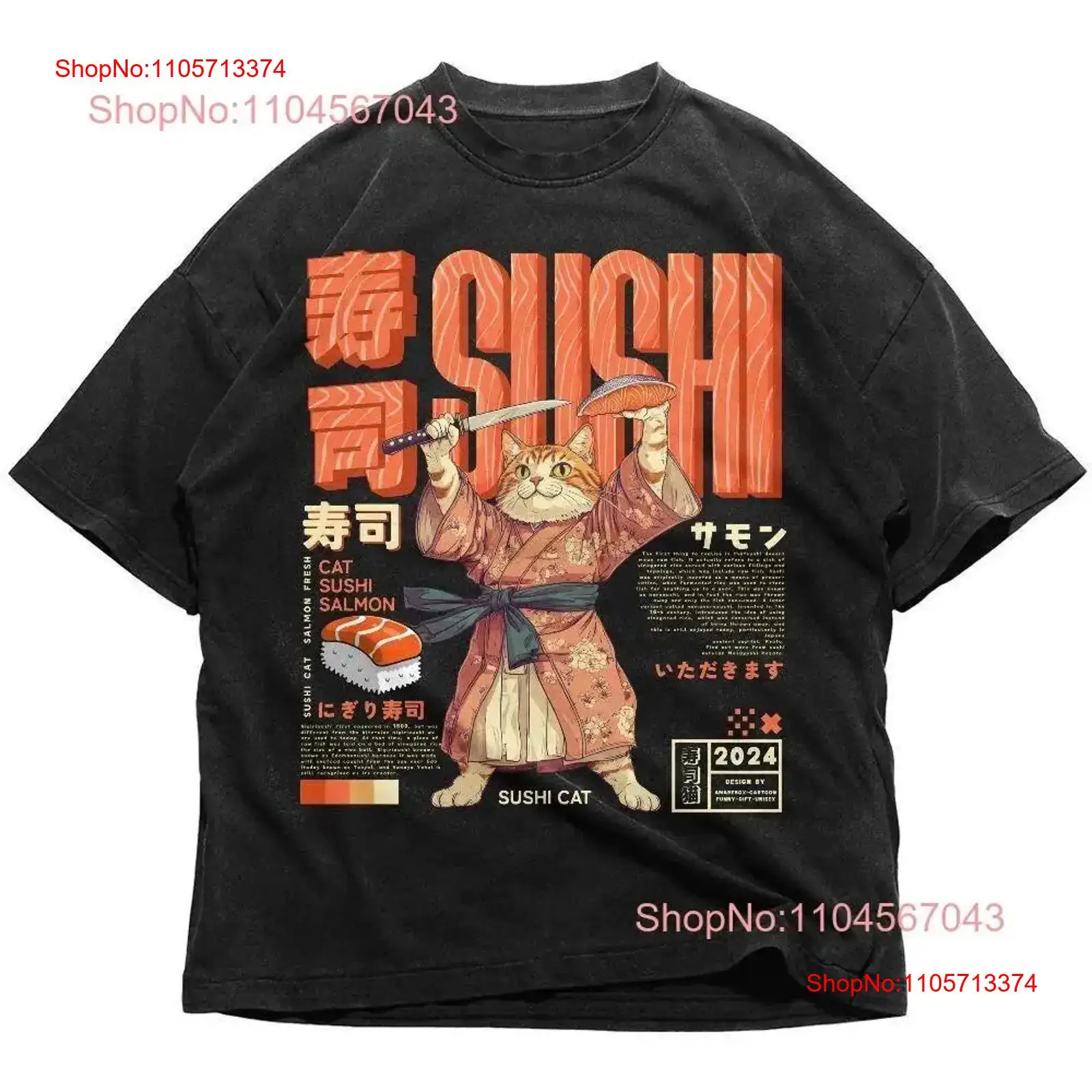 Sushi Cat Japans T-shirt Retro - Vintage Fashion Tokyo recensie en prijs