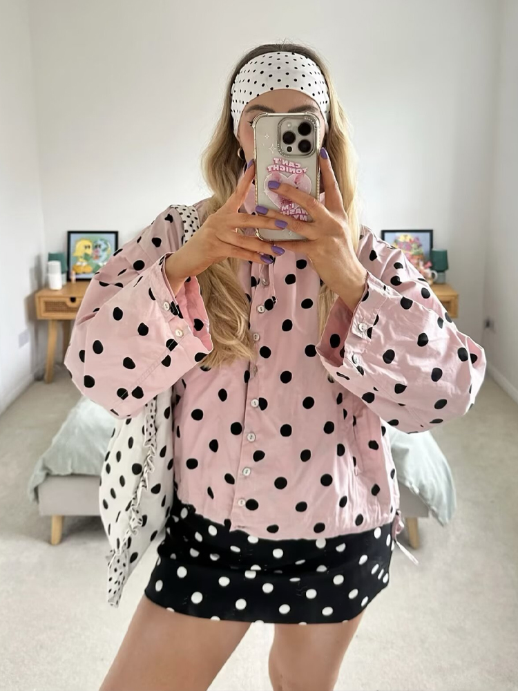 HH Damesmode Polka Dot Trekkoo - Vintage Fashion Look recensie en prijs