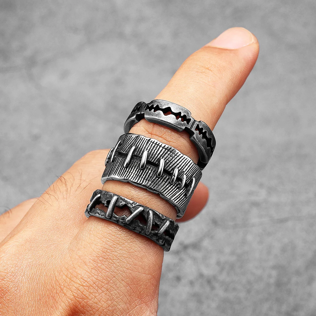 Retro Scheermesje Mannen Ringe - Vintage Fashion Newtown recensie en prijs