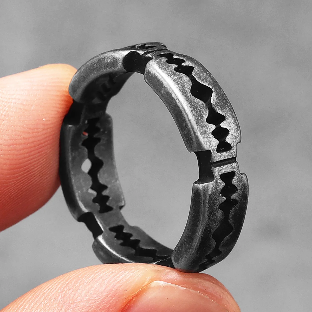 Retro Scheermesje Mannen Ringe - Vintage Fashion Newtown recensie en prijs