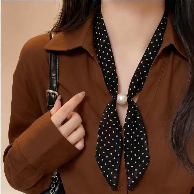 Vintage chiffon sjaal met polk - Vintage Fashion Wear recensie en prijs