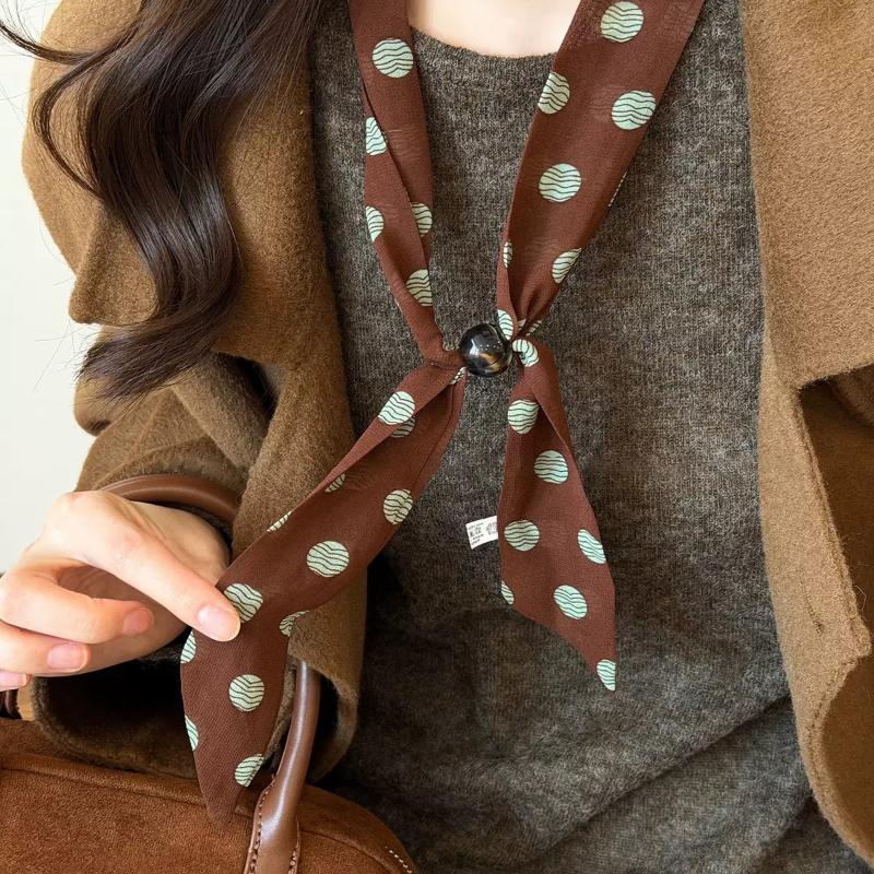 Vintage chiffon sjaal met polk - Vintage Fashion Wear recensie en prijs