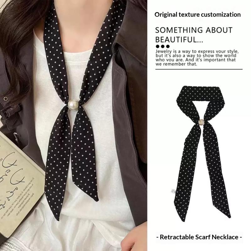 Vintage chiffon sjaal met polk - Vintage Fashion Wear recensie en prijs