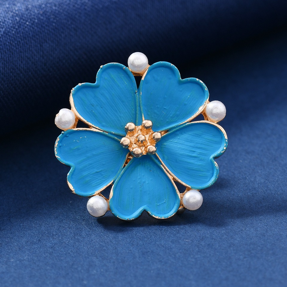 Vintage Emaille Blauwe Bloem B - Vintage Fashion Wear recensie en prijs