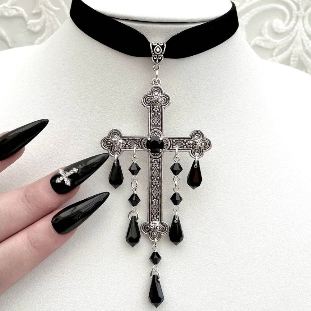 Retro stijl grote kruis hanger - Vintage Fashion Look recensie en prijs