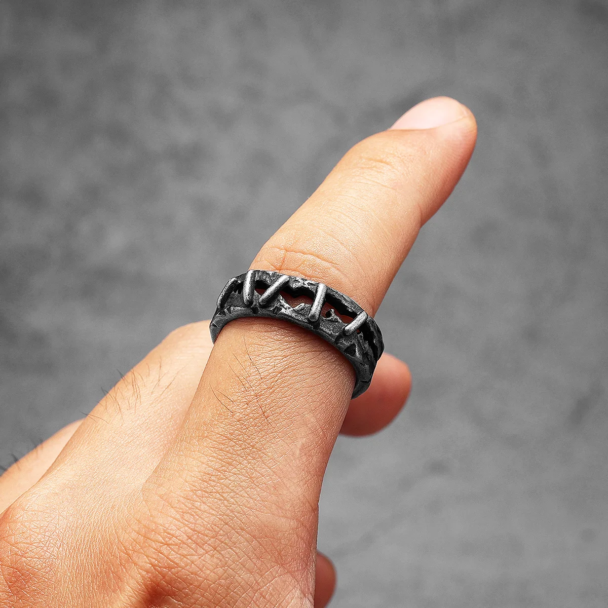 Retro Hechtdraad Mannen Ringen - Vintage Fashion Newtown recensie en prijs