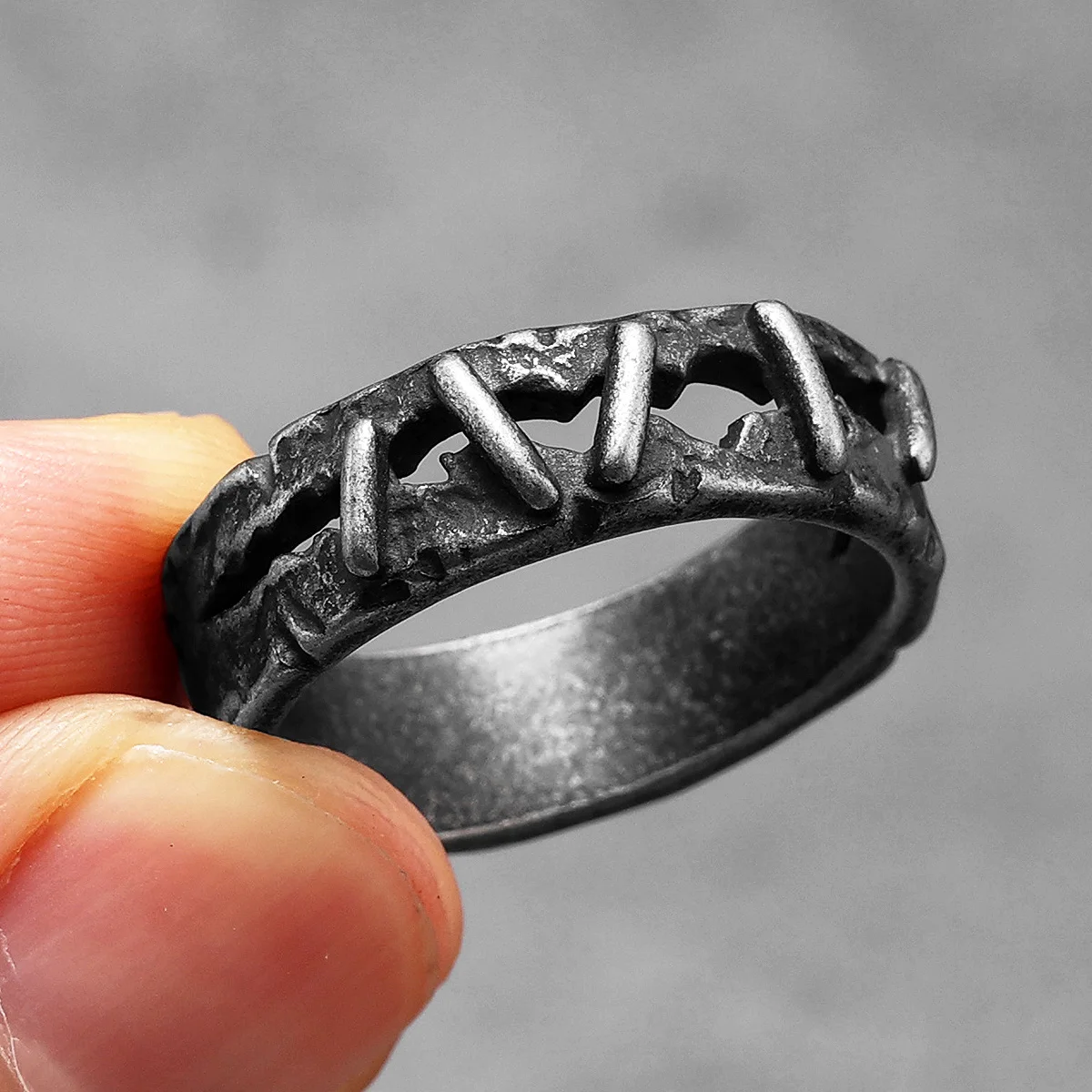 Retro Hechtdraad Mannen Ringen - Vintage Fashion Newtown recensie en prijs